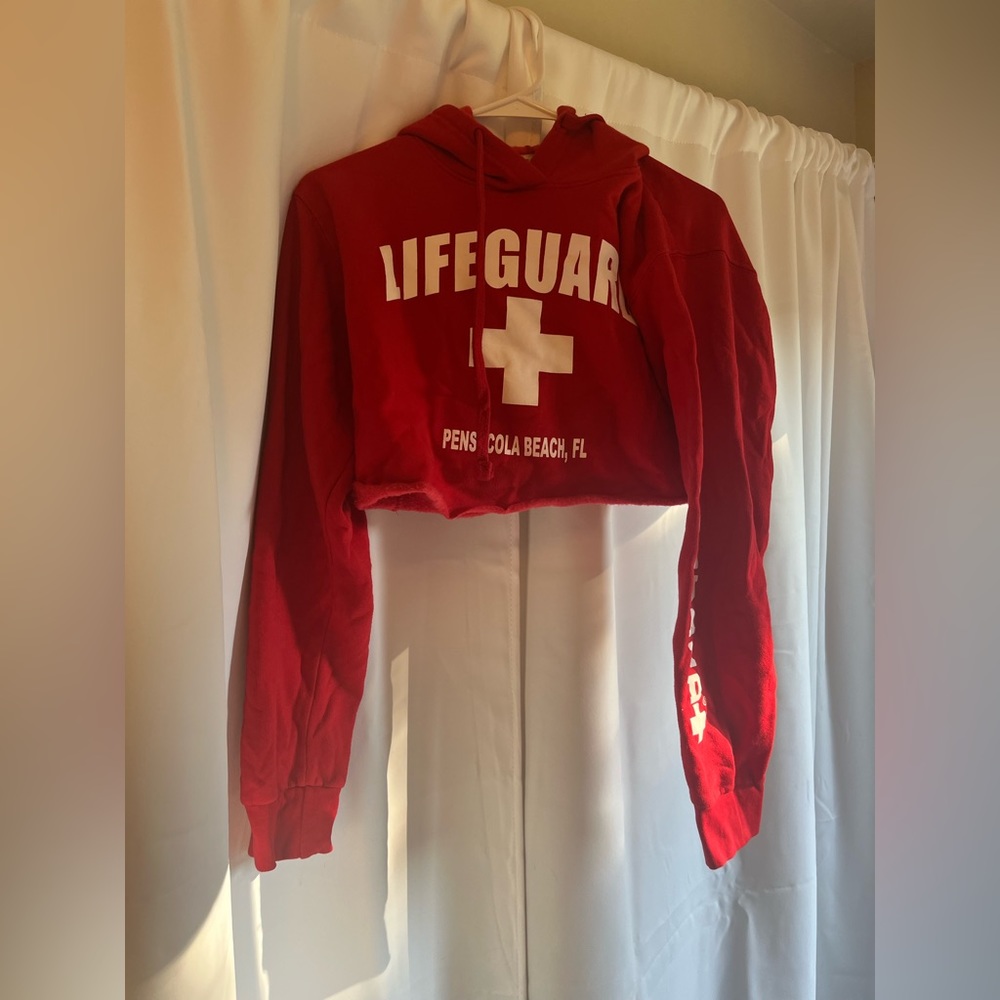 Cropped lifeguard sweatshirt